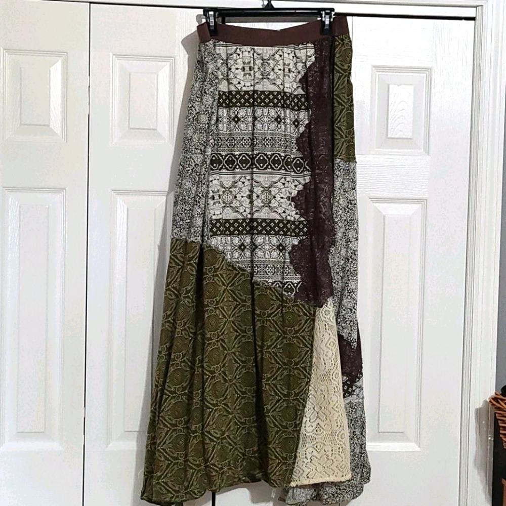 Buckle Maxi Skirt